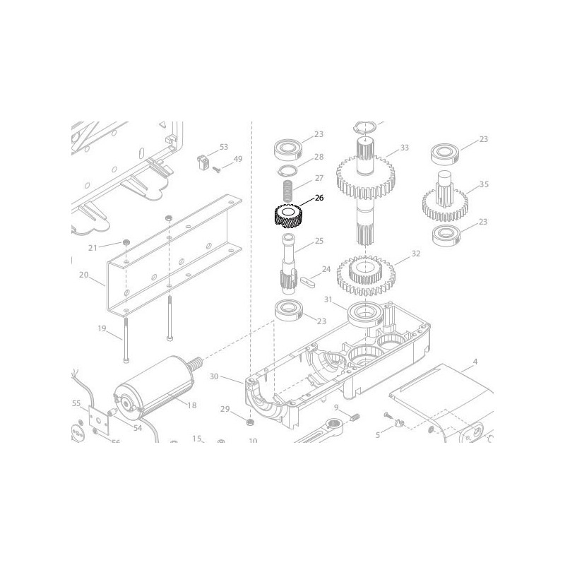 Pignon moteur BL1924 Cardin