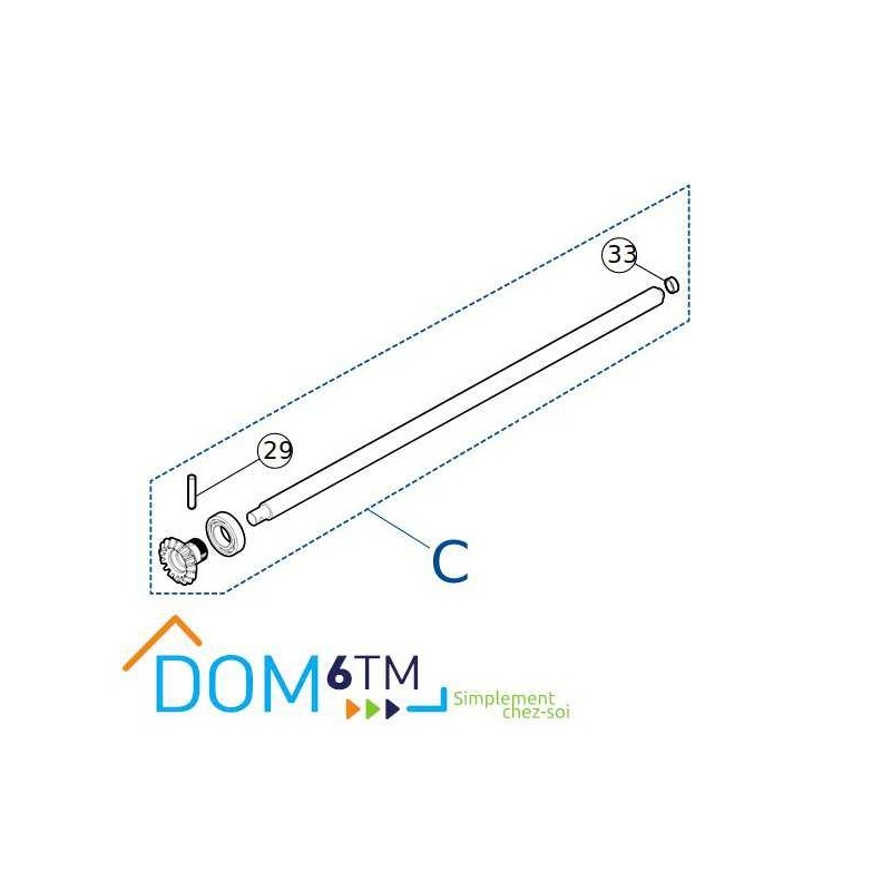 PRTO02B vis sans fin TO5024