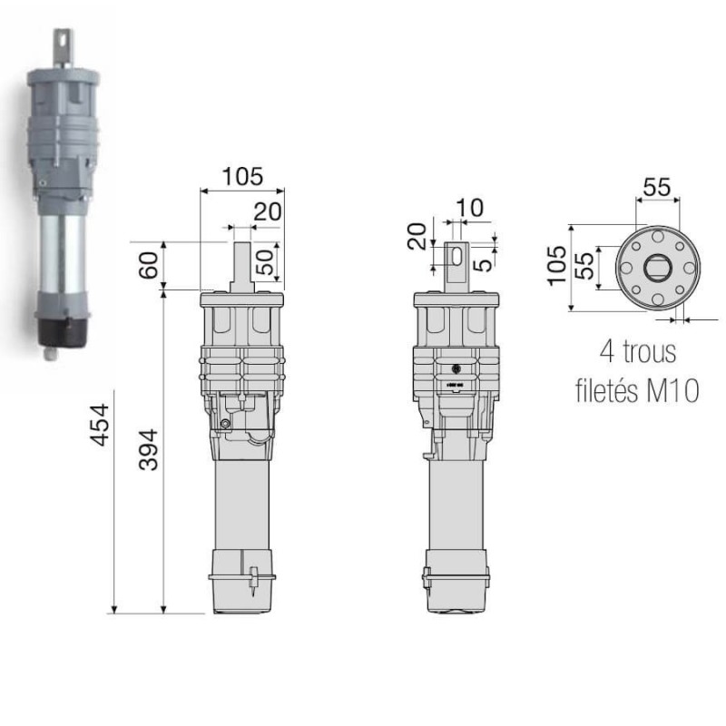 200/BLI1000 Moteur seul à encastrer