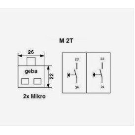 MR 1-2T Contact à clé impulsionnel 2 positions encastré (2)