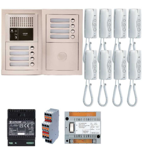 Aiphone GTBA8E - portier audio 8 postes aiphone