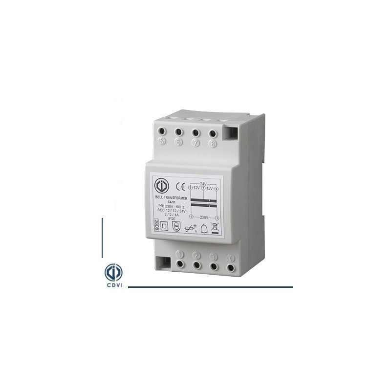 Transformateur 12/24 V AC CA1R CDVI