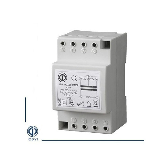 Transformateur 12/24 V AC CA1R CDVI