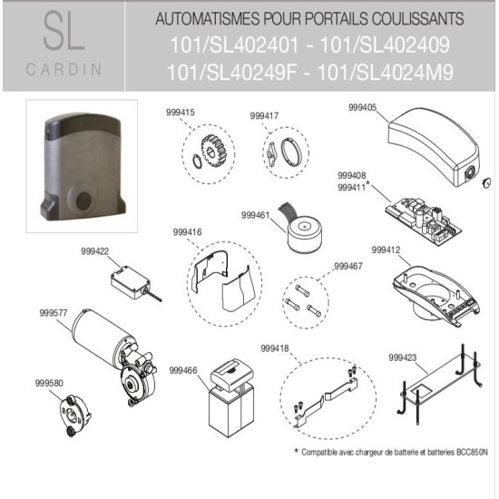  Support carte SL4024