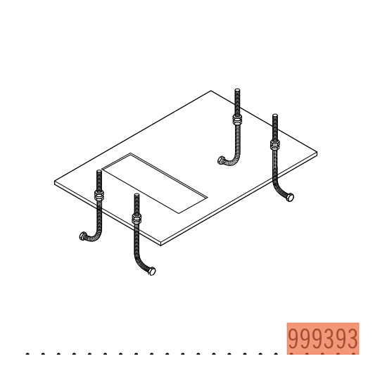 Plaque de sol pour moteur coulissant cardin SL1524