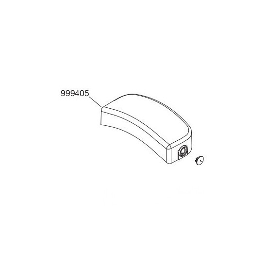Capot supérieur 999405 de motorisation de portail coulissant cardin