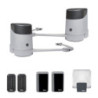 Kit de motorisation Nice HOPP pour portail battant avec 2 télécommandes. Offre promotionnelle dom6tm
