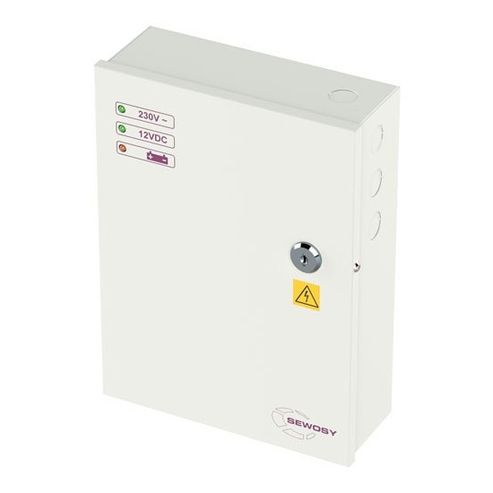 Alimentation secourue 12V en coffret metal sewosy