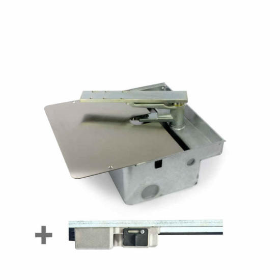 HLBOXC Cardin caisson enterré - moteur HL et portail battant