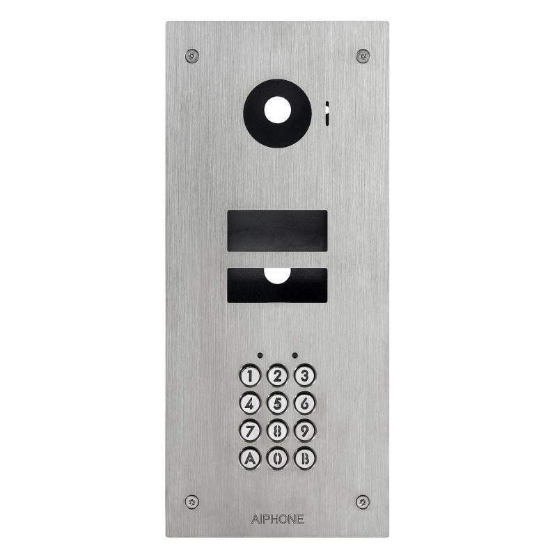 KVKF- AIPHONE - Façade encastrée avec clavier à codes pour kits vidéo JV