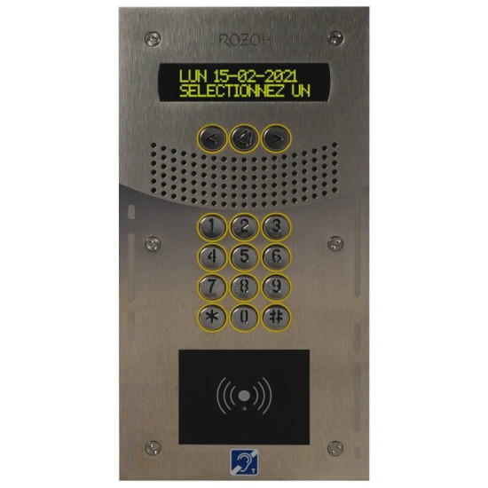 R201-0001 - Interphone vidéo à défilement GSM - Rozoh
