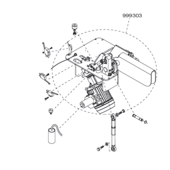 Groupe supérieur câble EL613 Cardin – Pièce détachée 710/EL613