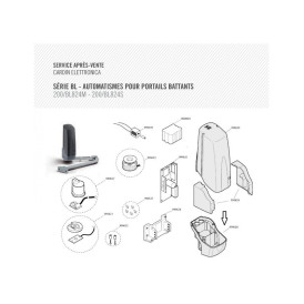 Carter inférieur Cardin BL824M/BL824S – pièce détachée