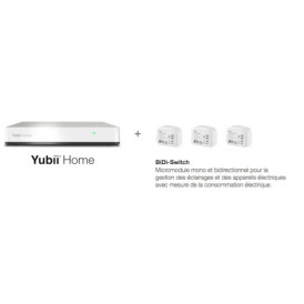 Kit integrant une box domotique yubii home et 3 micromodules bidiswit - nice