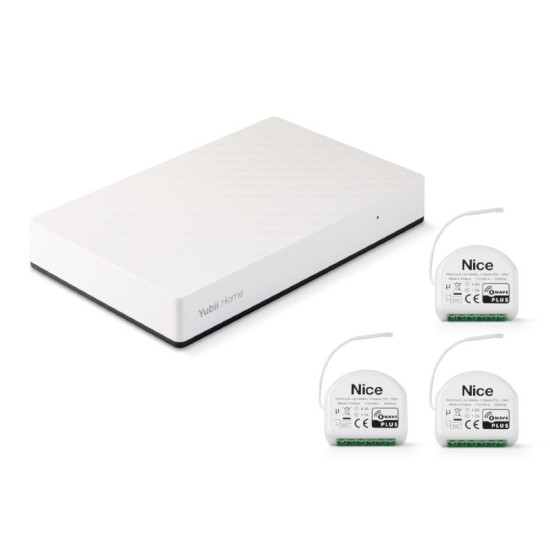 Kit integrant une box domotique yubii home et 3 micromodules bidishut - nice
