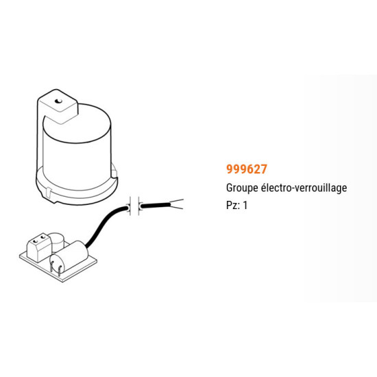 Groupe électro-verrouillage BL824 Cardin – Moteur portail battant 24V