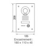  Platine vidéo encastré
