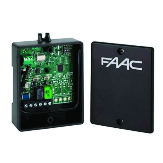 Récepteur FAAC XR4433C - 433,92 MHz, 4 canaux, 250 codes