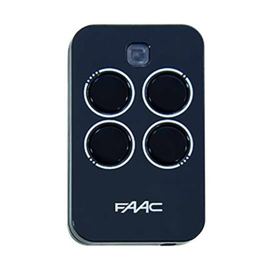 Télécommande FAAC XT4433RC – 433,92 MHz, 4 boutons · Rolling Code