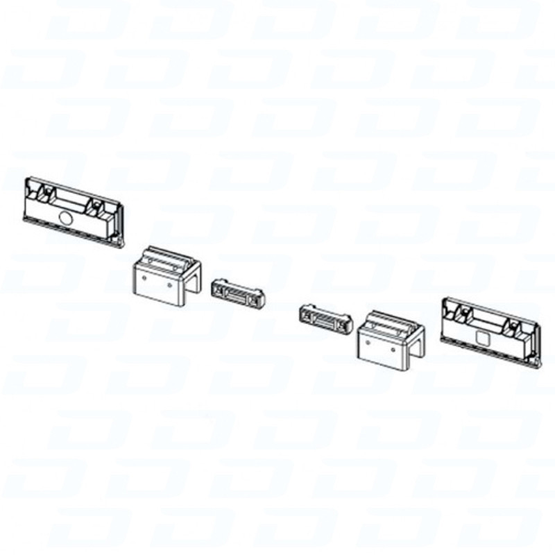 Aimant Plaque FDC FAAC (la paire) 740/720/746/844/721 - Réf 63001035