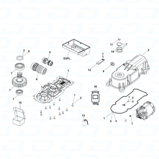 Moteur enterré FAAC 770N 230V | Motorisation portail battant