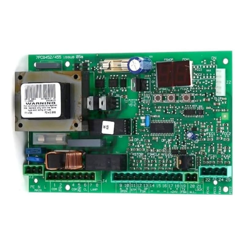 Carte électronique FAAC 455D 2 moteurs 230V - commande fiable