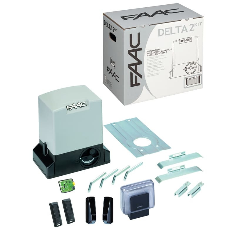 Kit Deltakit2 Intégral 230V FAAC — Motorisation portail coulissant