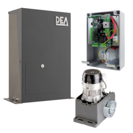 Kit coulissant 1400 Kg 24 V DEA avec caisson Ironbox XS