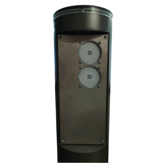 Totem bidirectionnel diam 219 ht 1400 avec feux rouge/vert