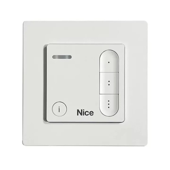 Émetteur mural 3 canaux Nice – Télécommande fiable 433,92 MHz