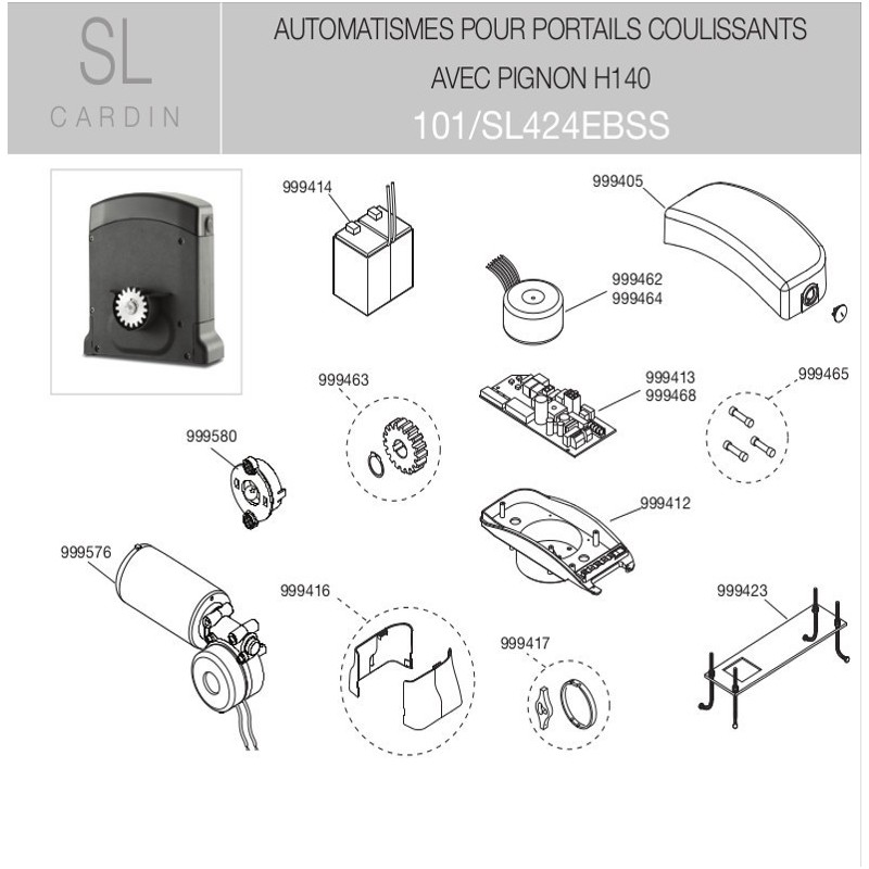 Carte chargeur SL424 &SL524 Cardin JPR1124CBTO Carte chargeur SL424 &SL524 Cardin JPR1124CBTO