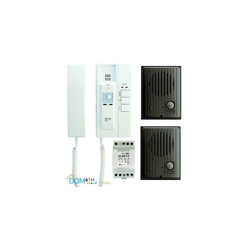Aiphone IE2A2D Interphone avec 2 platines de rue IFDA Aiphone IE2A2D Interphone avec 2 platines de rue IFDA