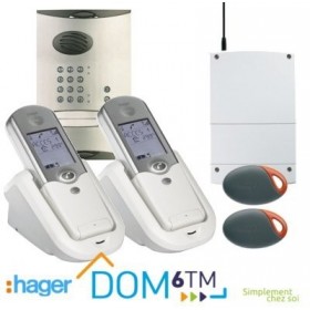 Hager LCP04F Interphone radio 2 appartements avec clavier à codes