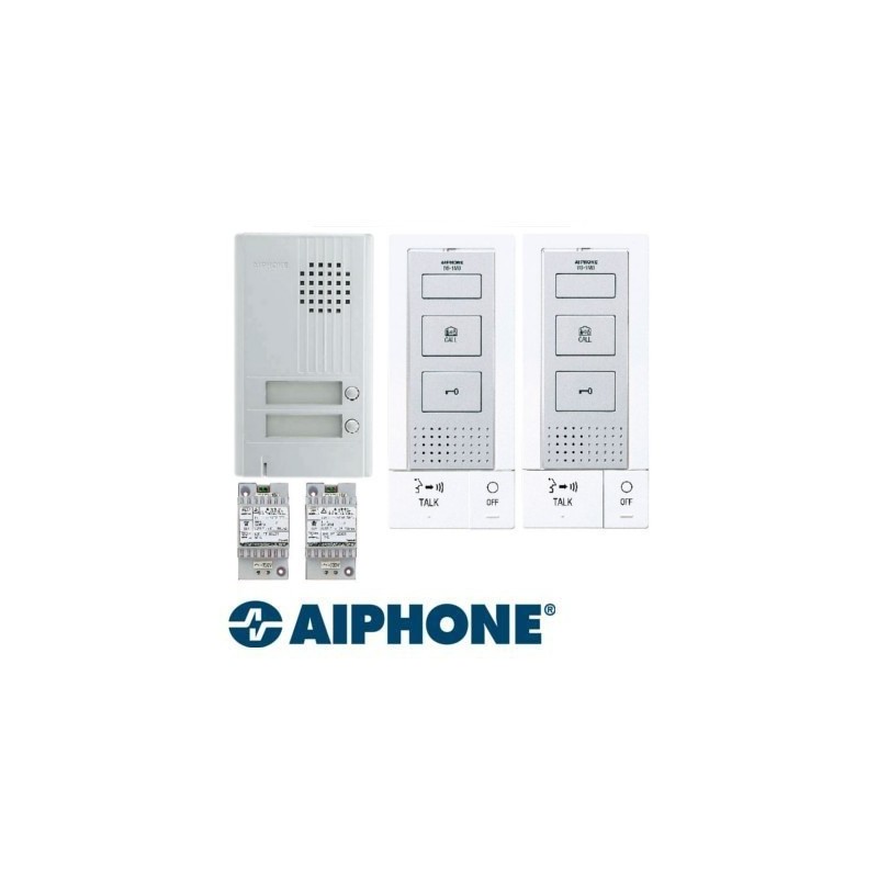 Interphone audio 2 boutons Aiphone