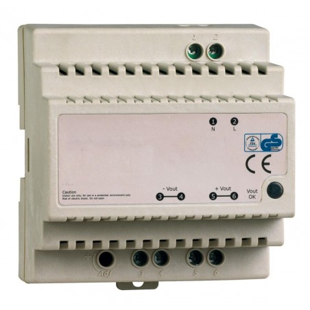 Alimentation 230 VAC/12V 5A Rail DIN