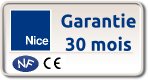 garantie motorisation de portail nice 30 mois