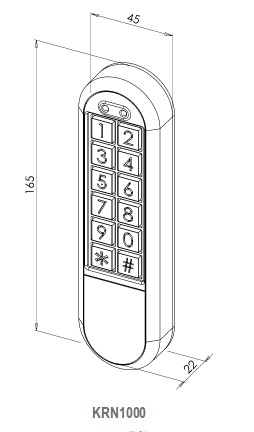 Clavier à codes sewosy KNR1000